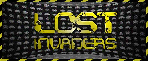 Web banner for music group, Lost Invaders